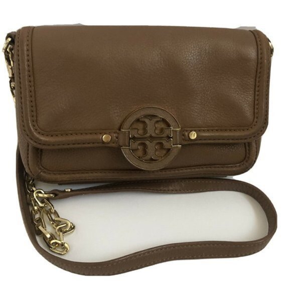 Tory Burch Handbag Crossbody Leather Camel Small - Picture 11 of 11
